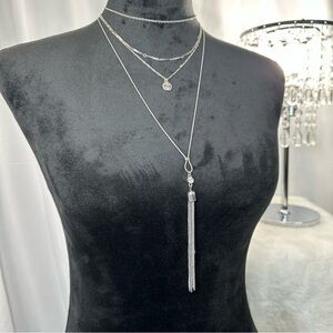 Elegant Waterfall Multi-Layered Minimalist Tassel Necklace